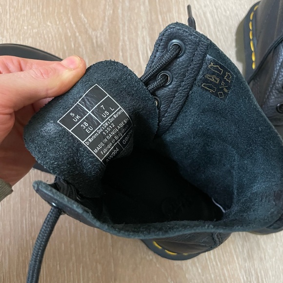Dr. Martens Black Soft Leather Boots - Picture 7 of 13